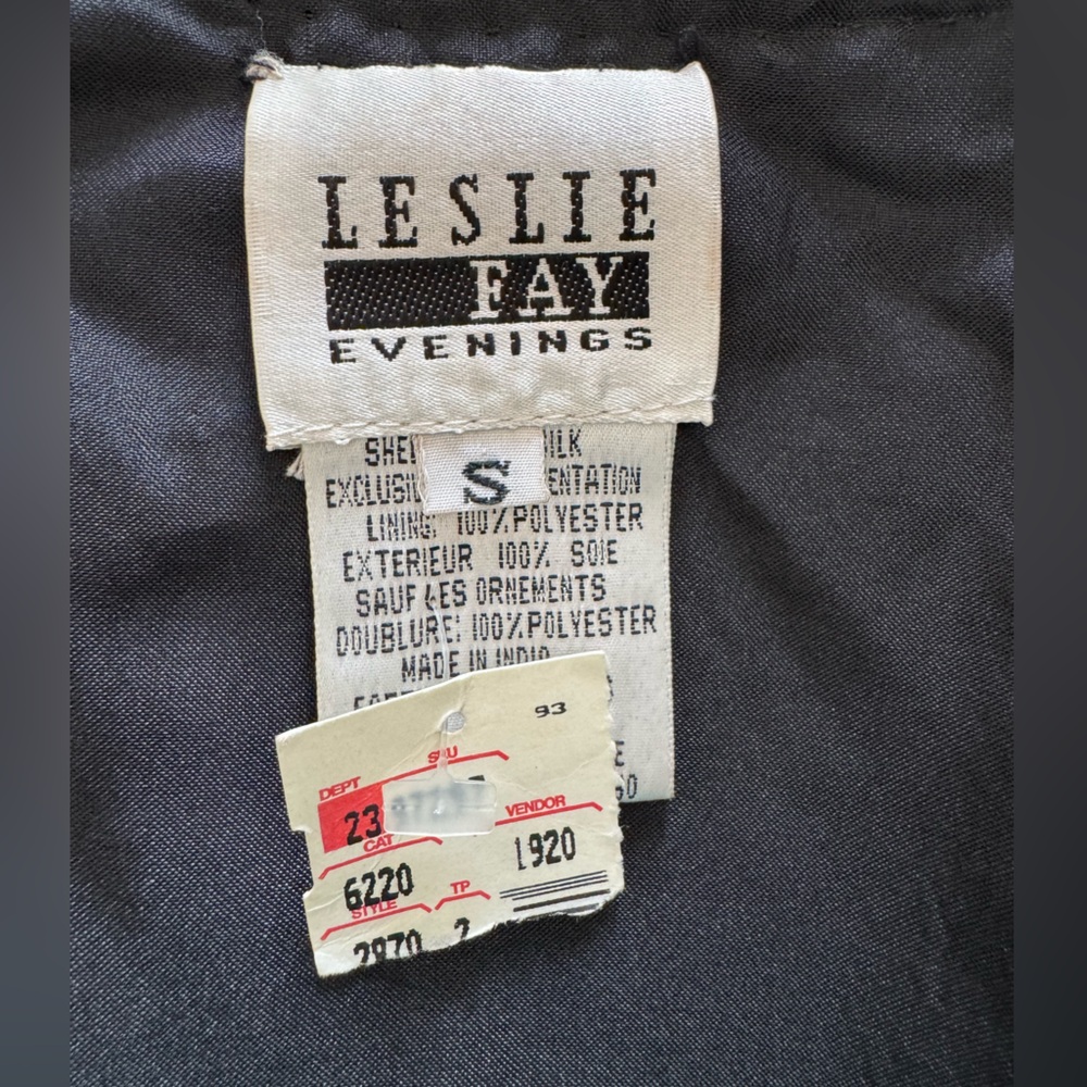 100% Silk Heavily Beaded Sequin Leslie Faye Bolero Small - Picture 7 of 11